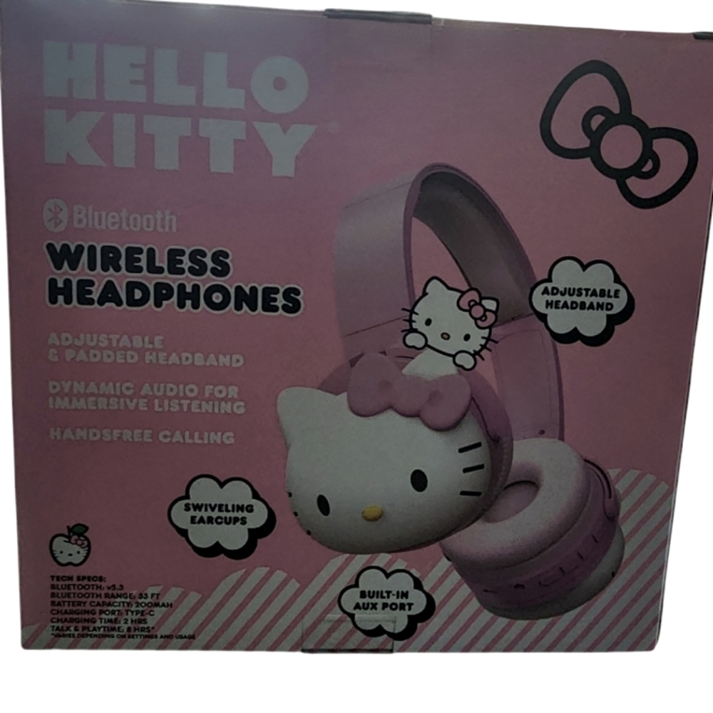 NEW Hello Kitty Wireless Headphones